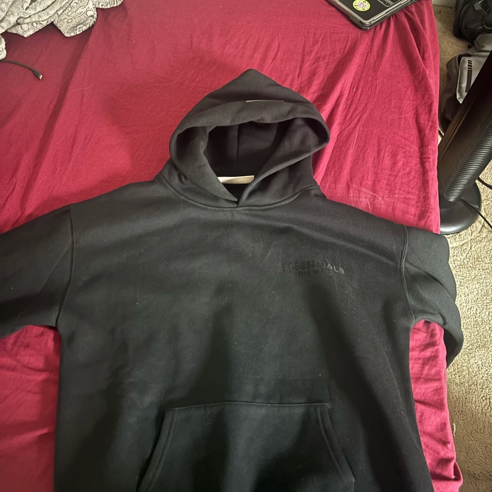 Essentials Men's Black Hoodie